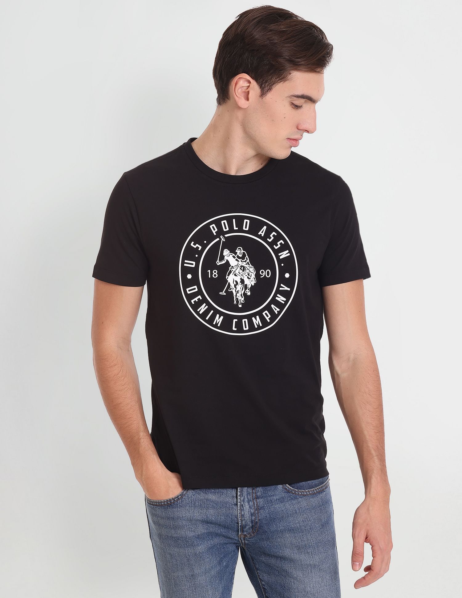 Circle Logo Cotton T-Shirt – U.S. Polo Assn. India