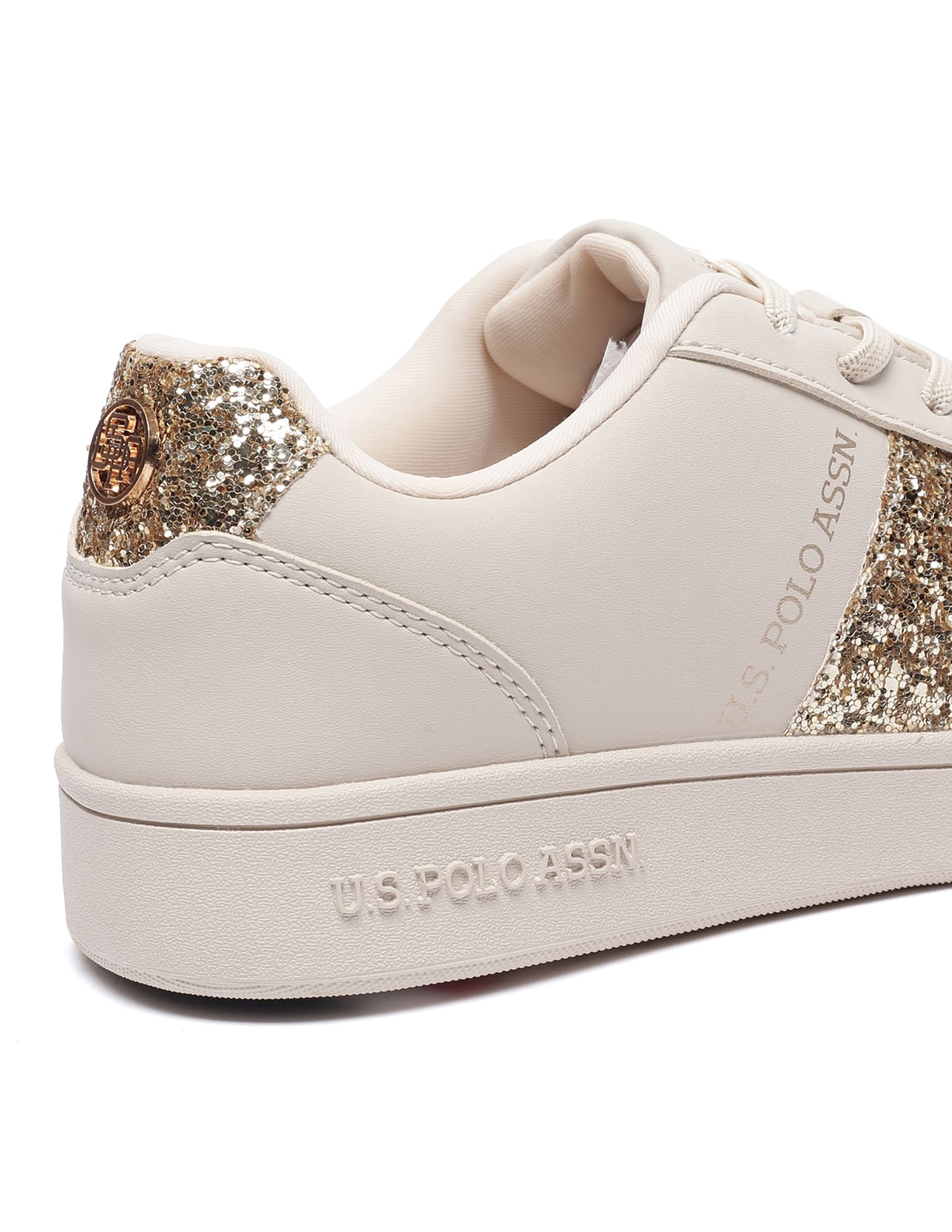 Women Embellished Kate Sneakers Beige - U.S. POLO ASSN. | Large
