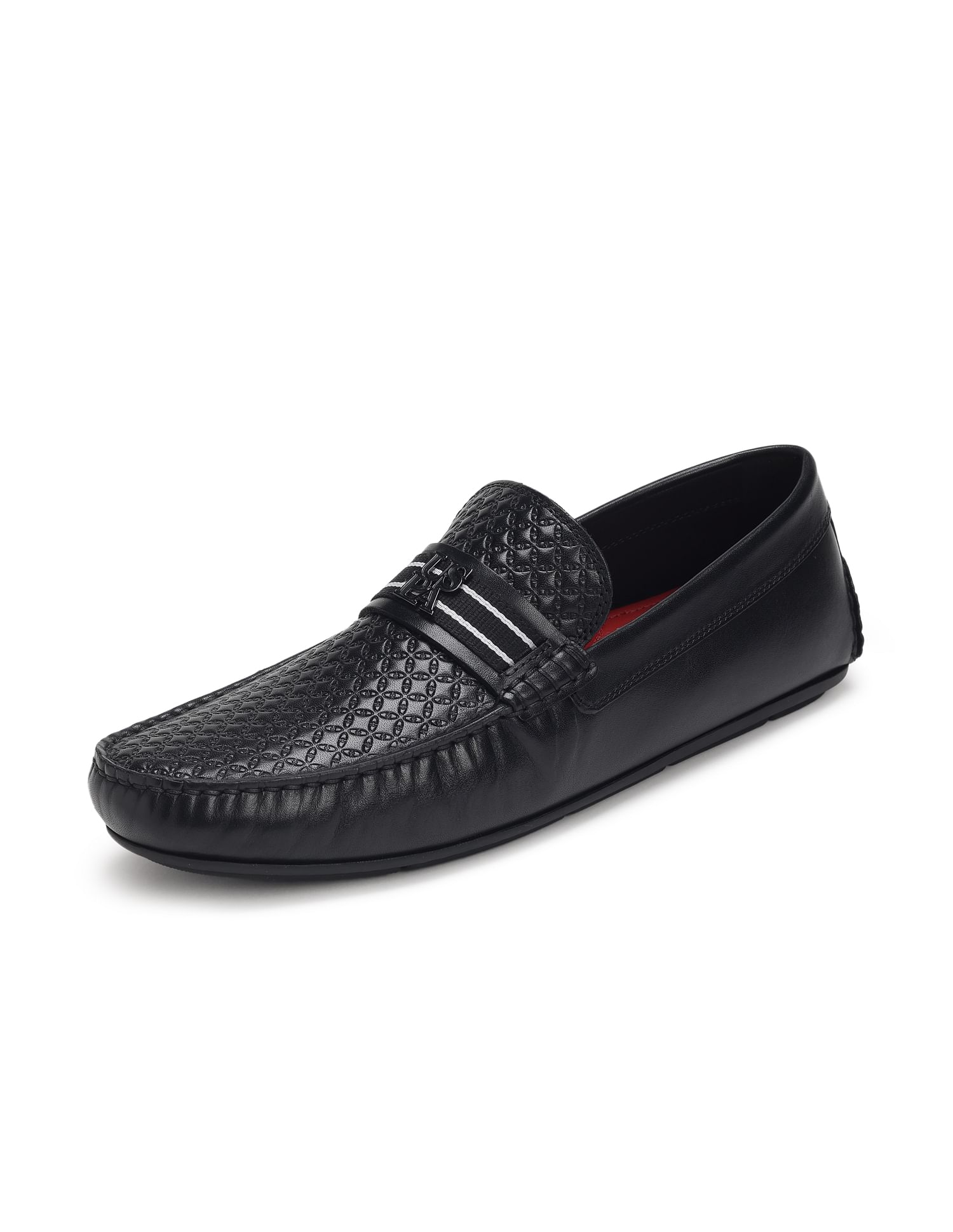 Men Logo Charles Slip On Shoes Black - U.S. Polo Assn. India | Large