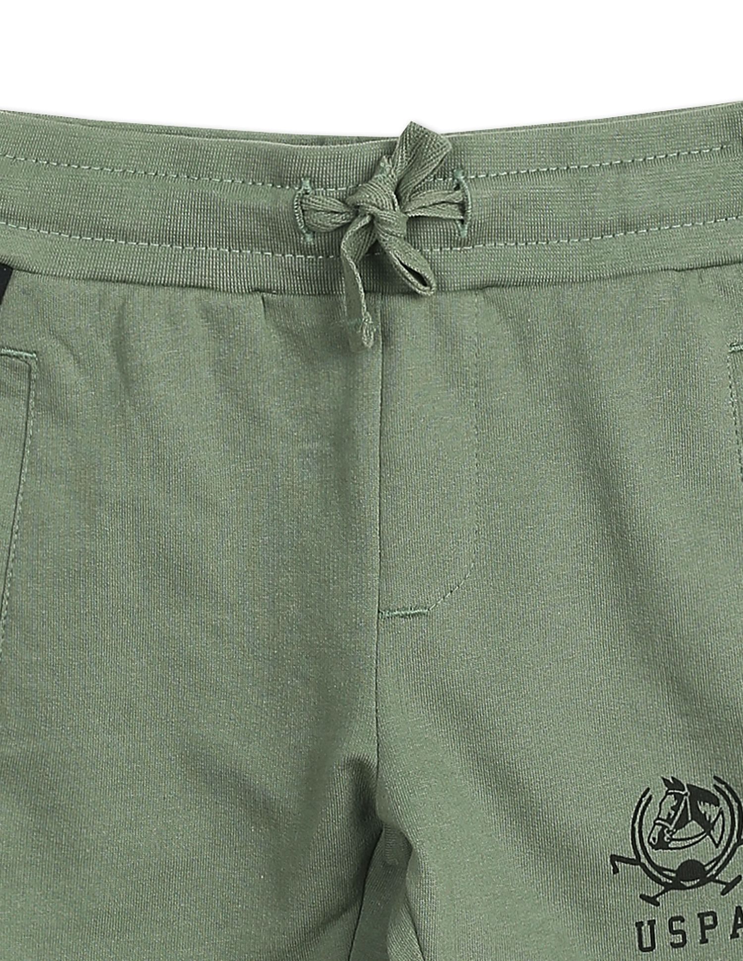 Brand Print Cotton Set Olive - U.S. POLO ASSN. | Large