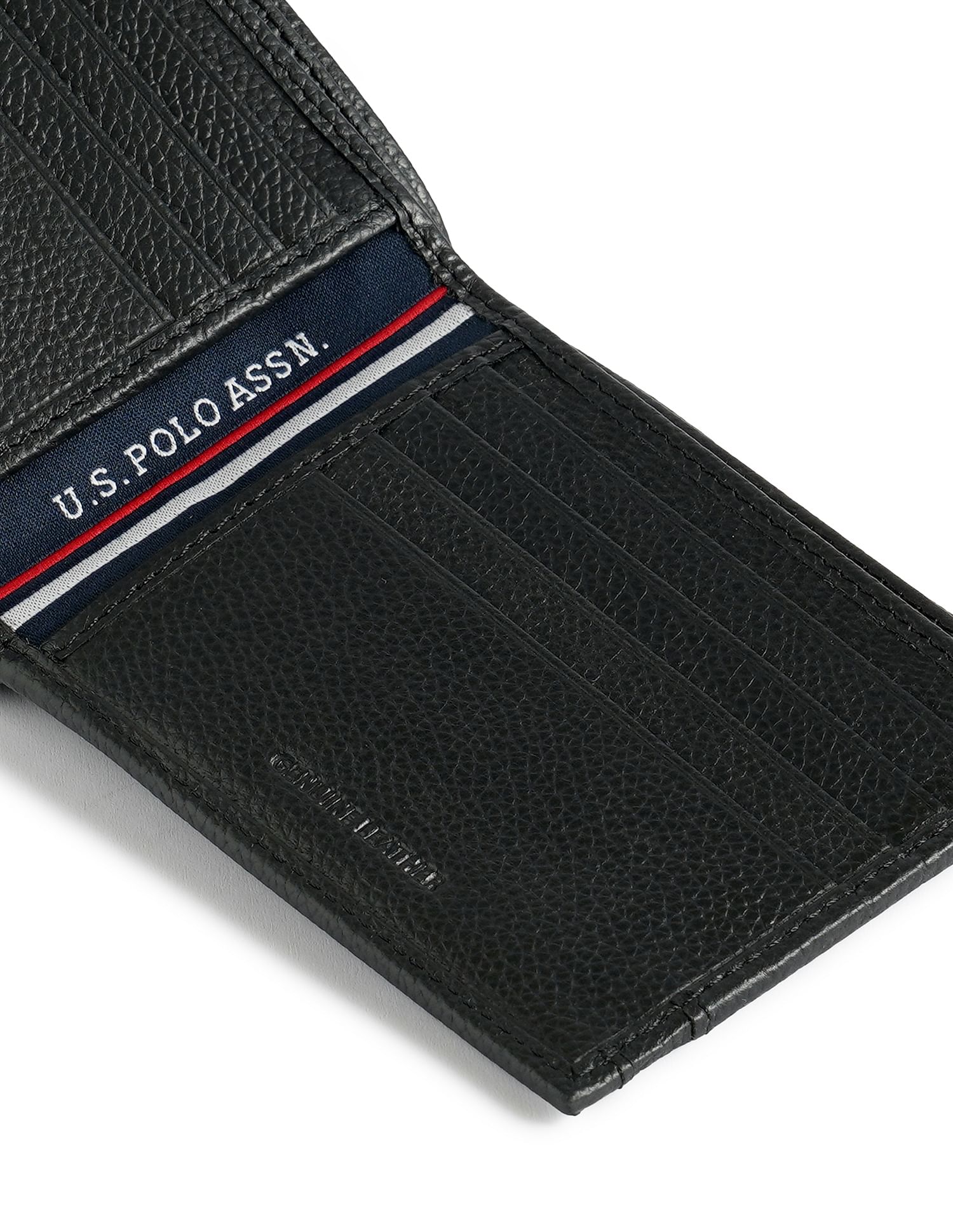 Bi-Fold Textured Wallet Black - U.S. POLO ASSN. | Large