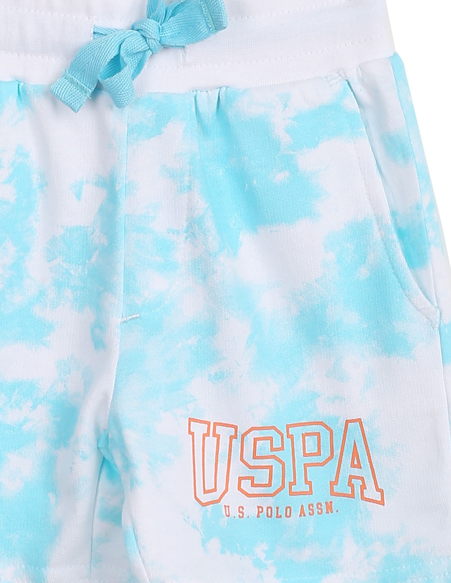Tie And Dye Cotton Set Light Blue - U.S. Polo Assn. India | Large