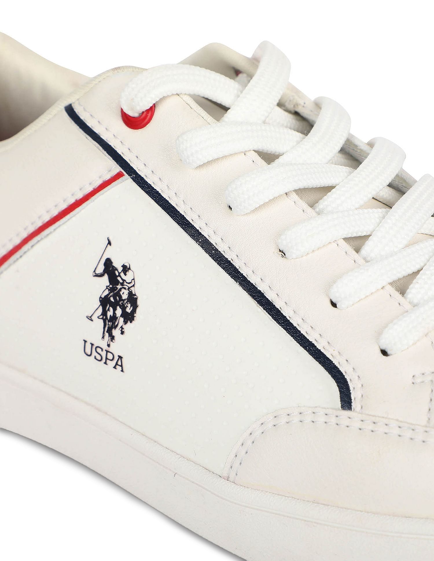 Men Contrast Panel Stanford 2.0 Sneakers Off-White - U.S. POLO ASSN. | Large