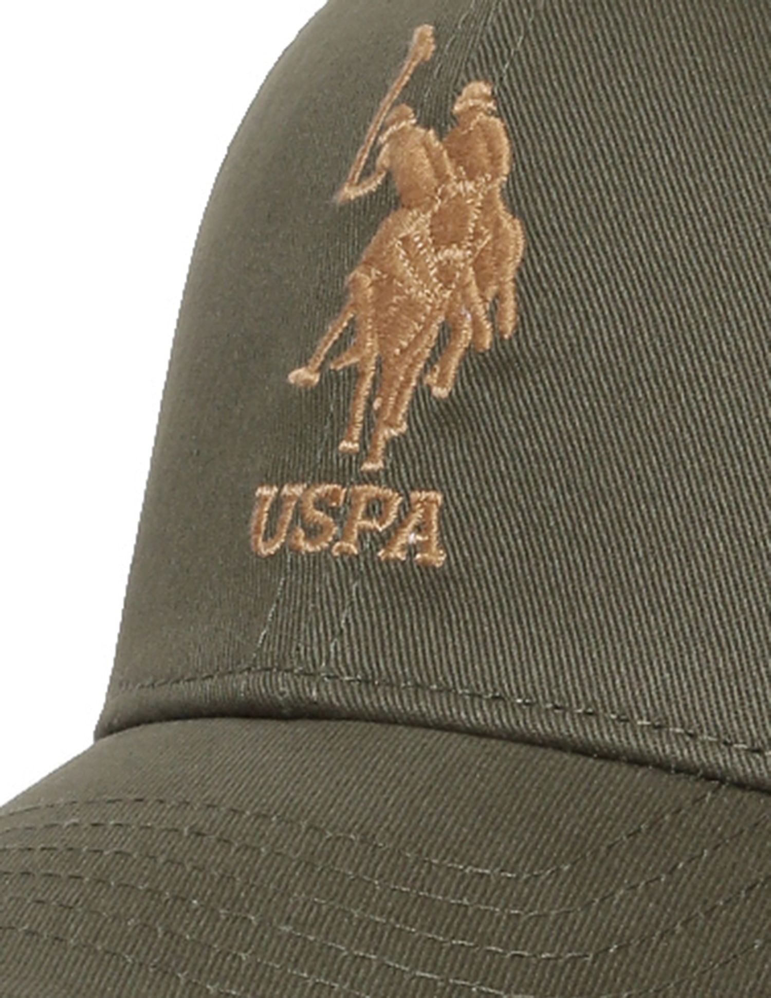 Cotton Solid Lugo Cap Dark Green - U.S. POLO ASSN. | Large