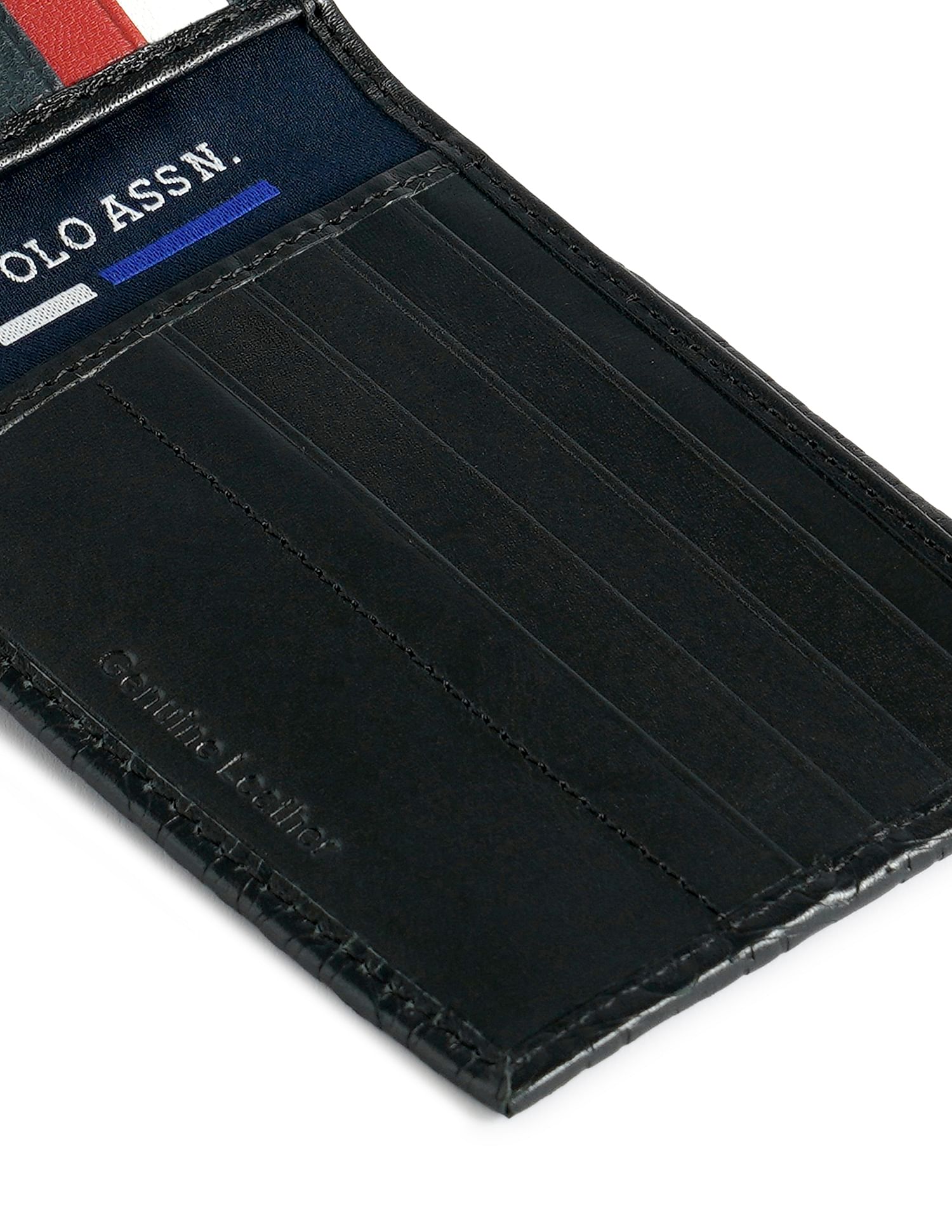 Bi-Fold Debossed Wallet Black - U.S. POLO ASSN. | Large