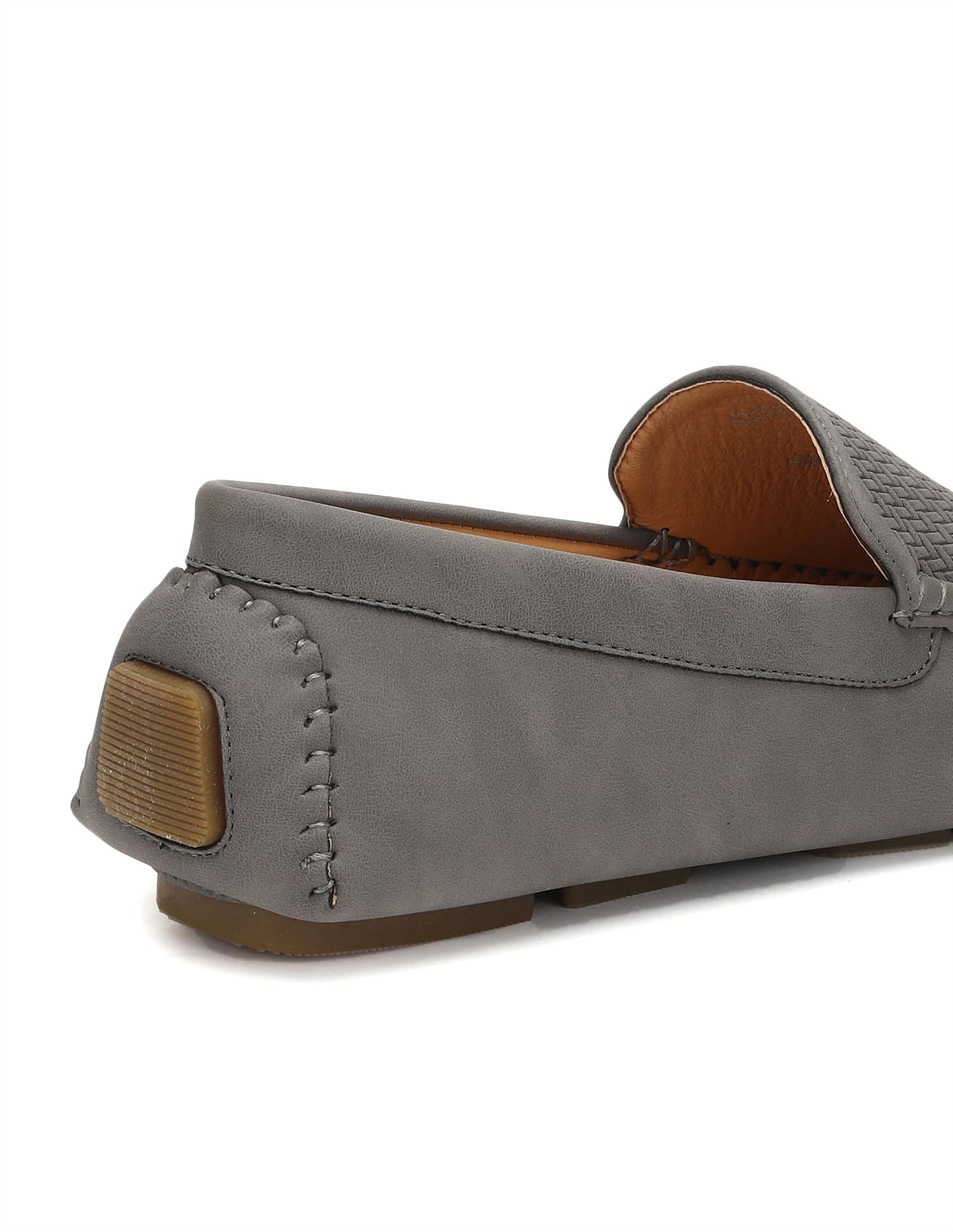 Men Round Toe Textured Colin 3.0 Loafers Grey - U.S. POLO ASSN. | Large