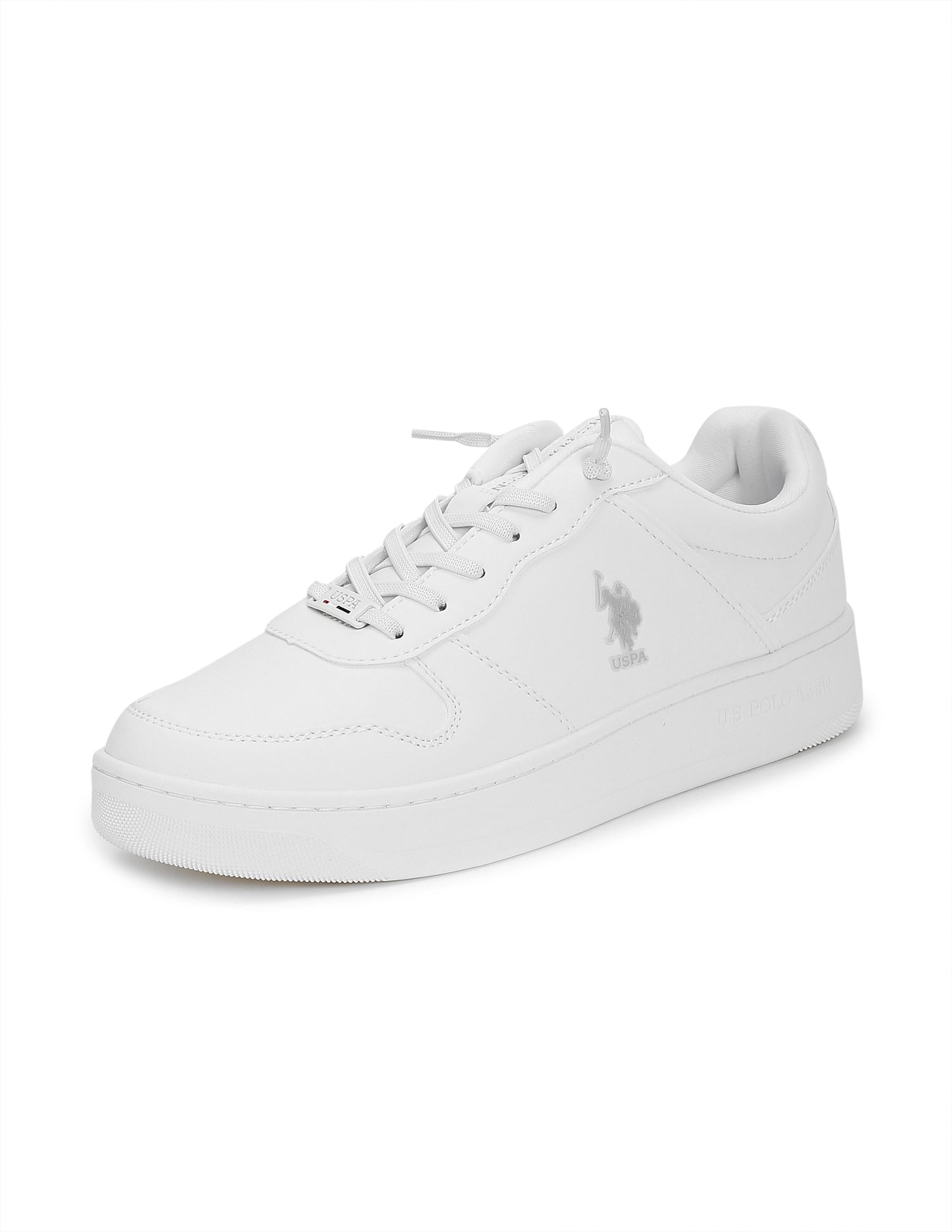 Men Jaxson Solid Sneakers White - U.S. Polo Assn. India | Large