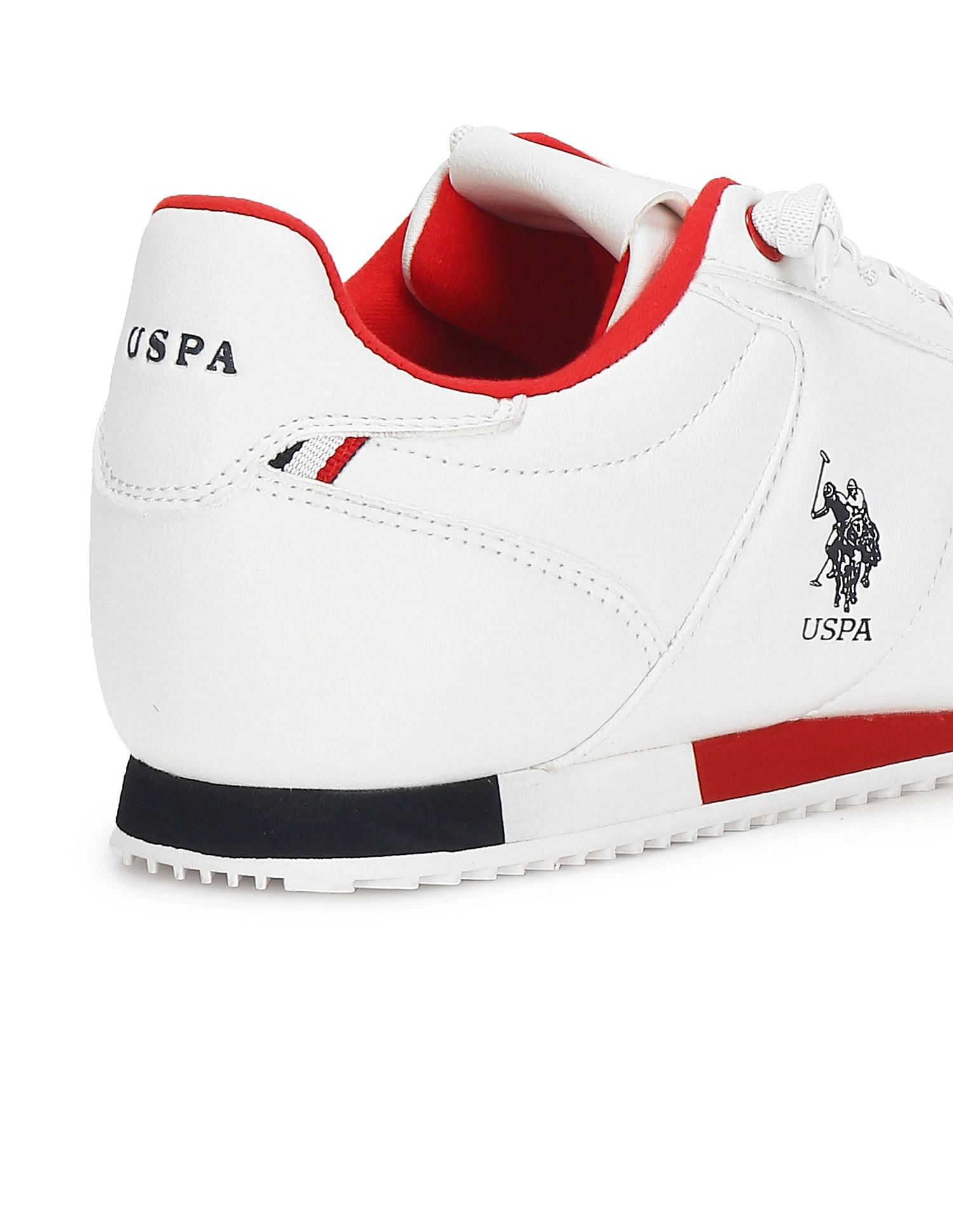 Lace Up Solid Sorrento 2.0 Sneakers White - U.S. Polo Assn. India | Large