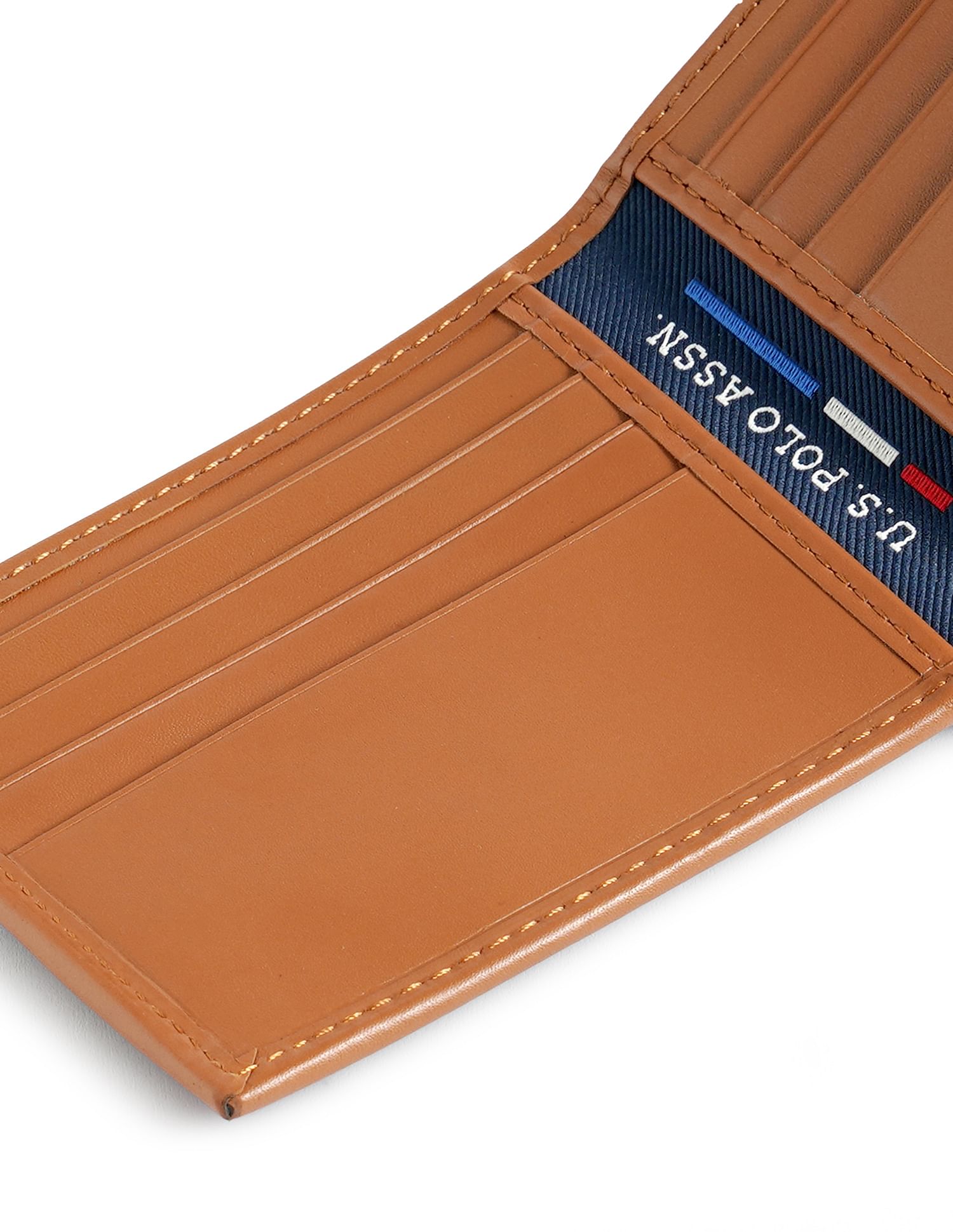 Bi-Fold Panel Solid Wallet Navy - U.S. POLO ASSN. | Large