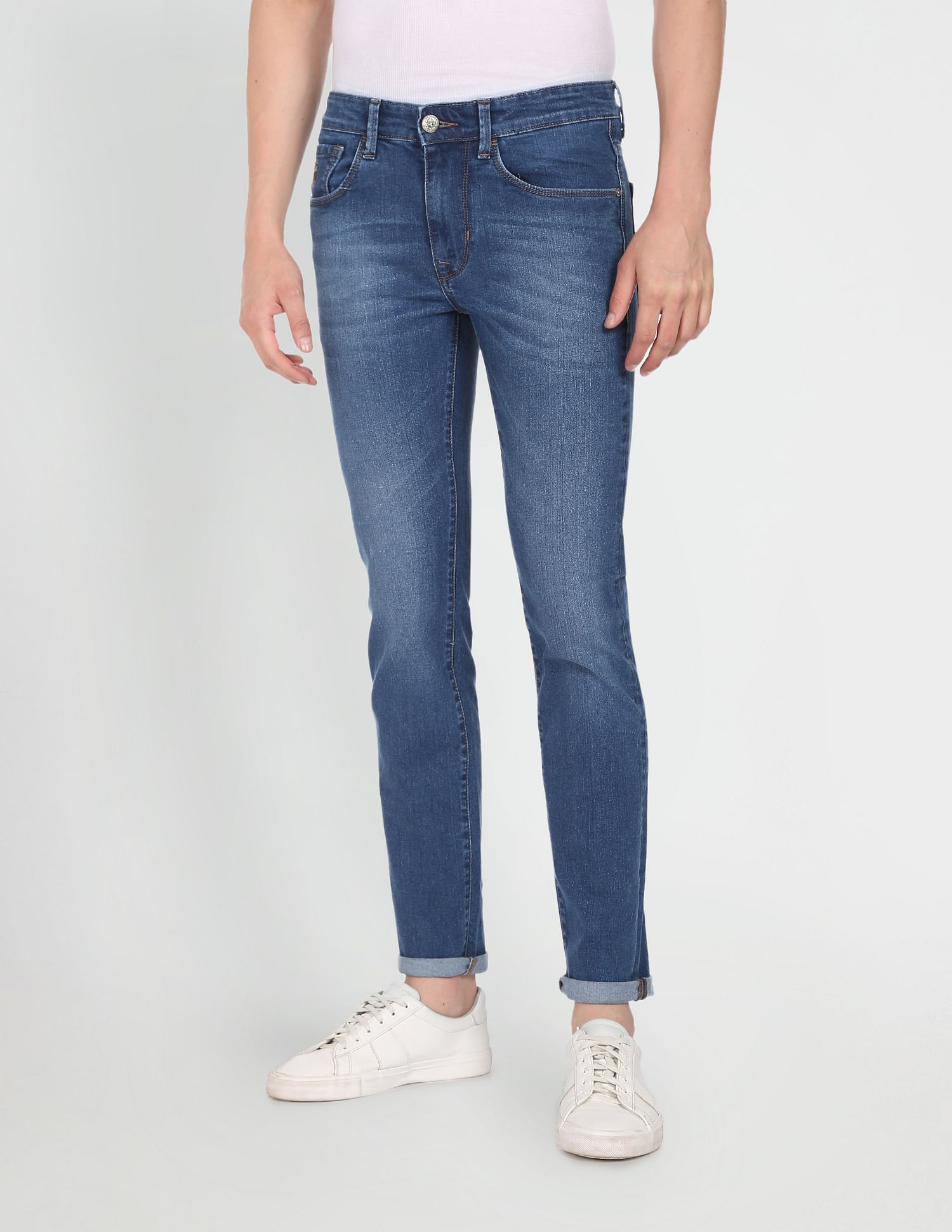 Mid Rise Regallo Skinny Fit Jeans Blue - U.S. POLO ASSN. | Large