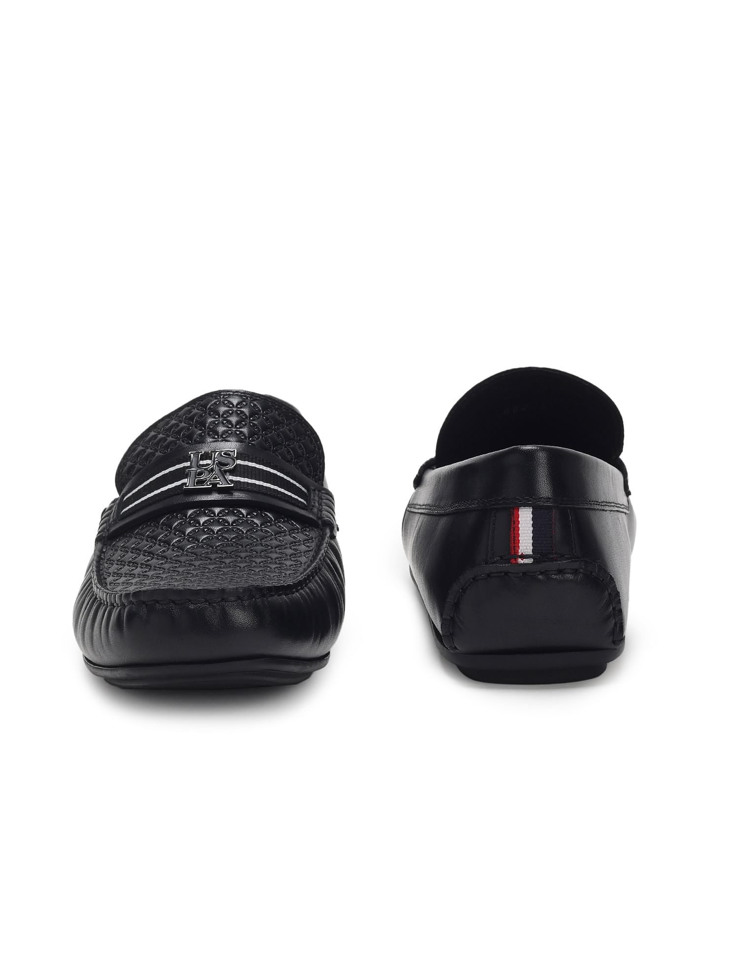 Men Logo Charles Slip On Shoes Black - U.S. Polo Assn. India | Large