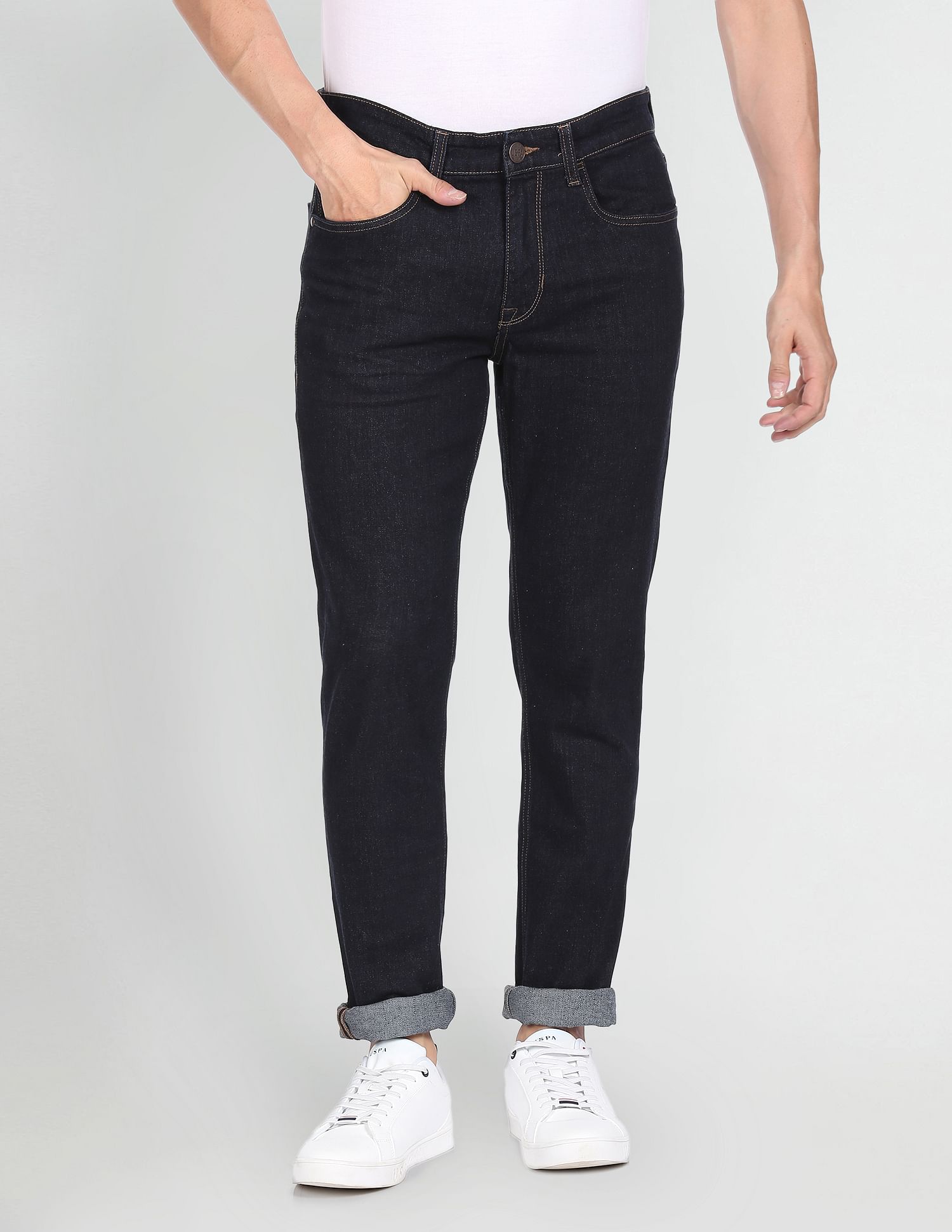 Slim Fit Rinsed Jeans Blue - U.S. POLO ASSN. | Large