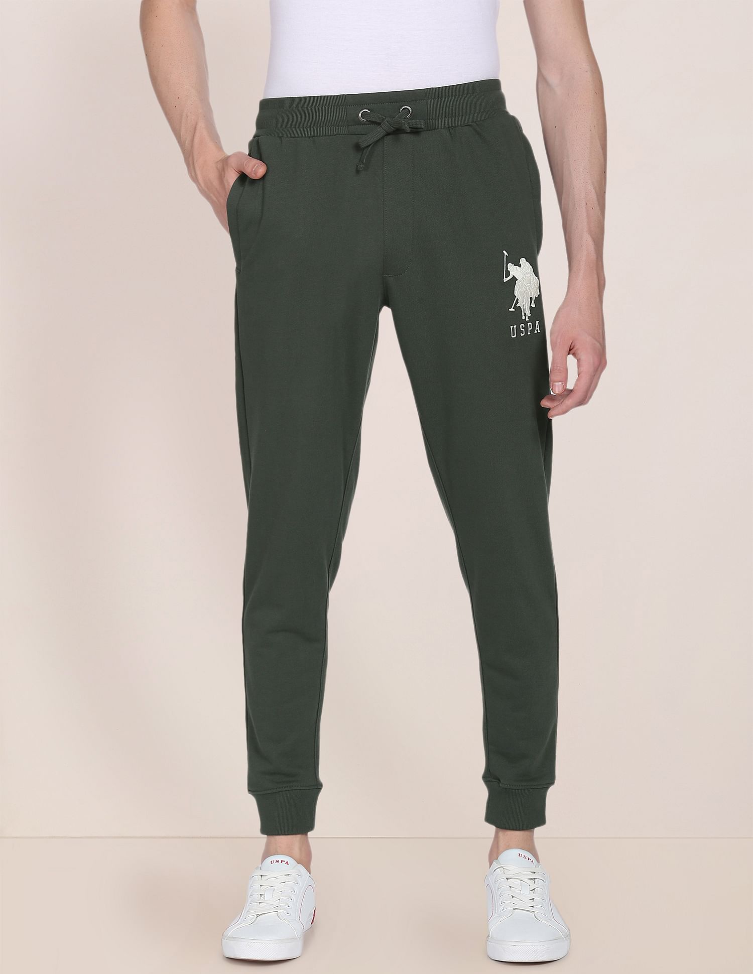 Mid Rise Logo Joggers Olive - U.S. POLO ASSN. | Large