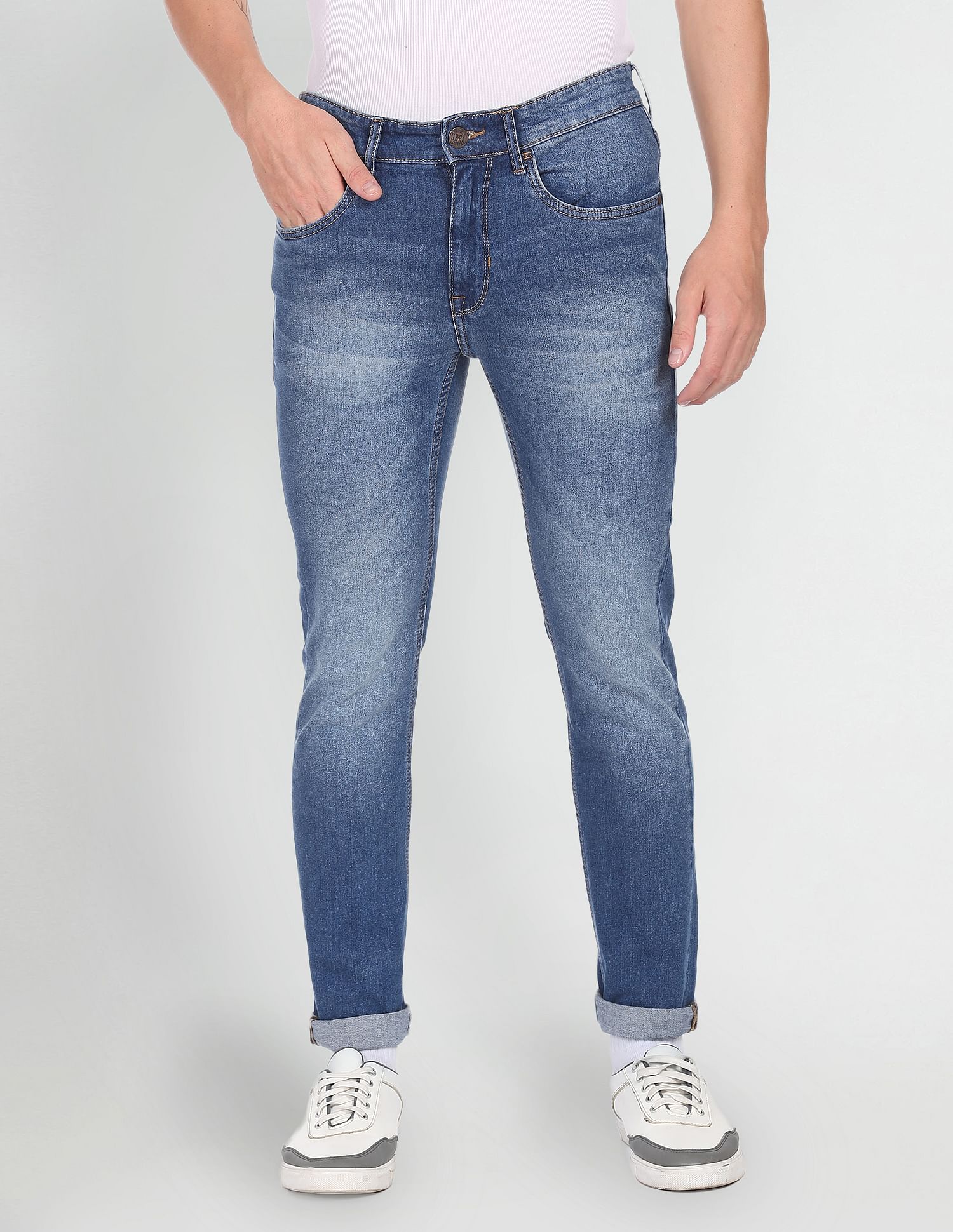 Whiskered Regallo Skinny Fit Jeans Blue - U.S. POLO ASSN. | Large