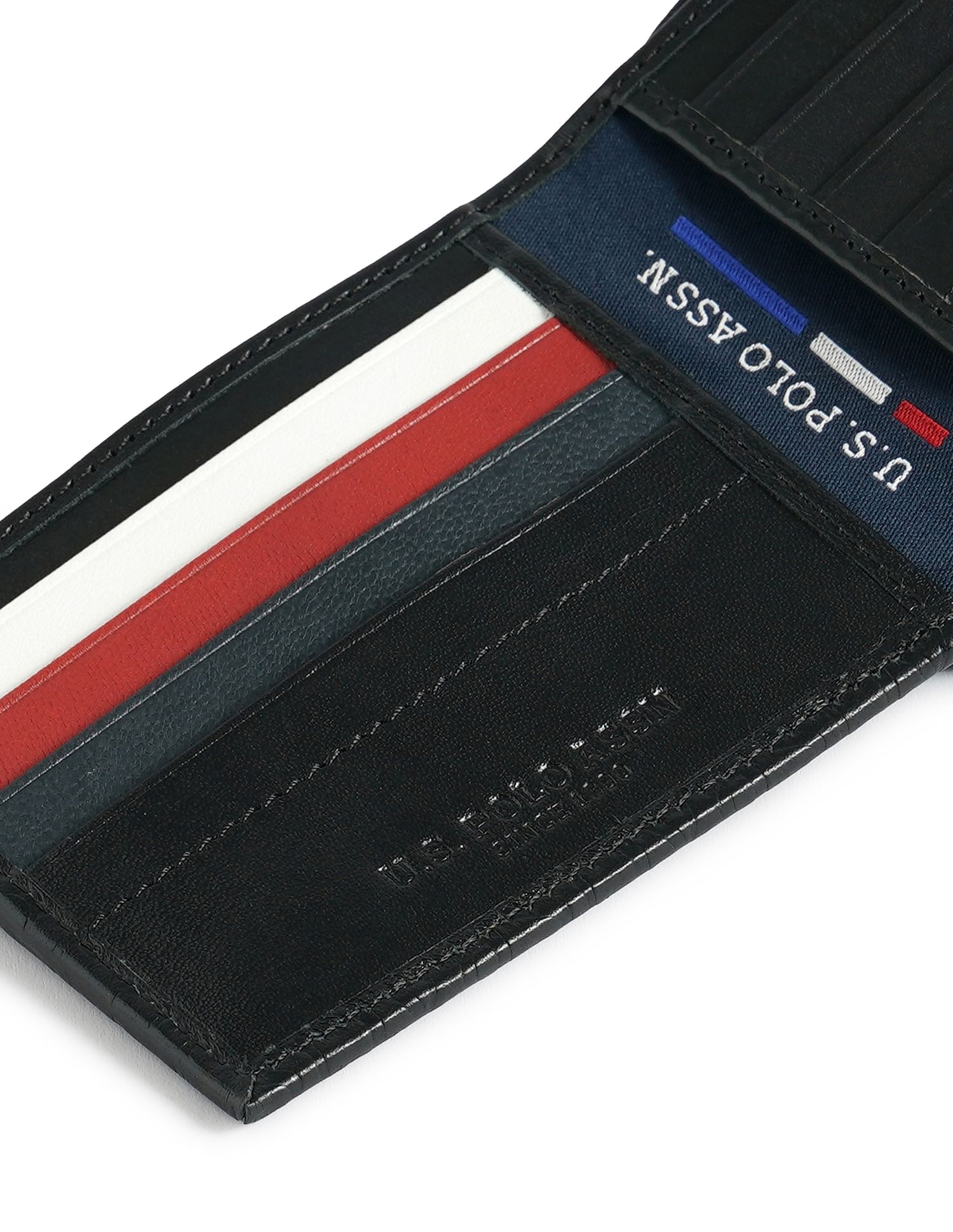 Bi-Fold Debossed Wallet Black - U.S. POLO ASSN. | Large