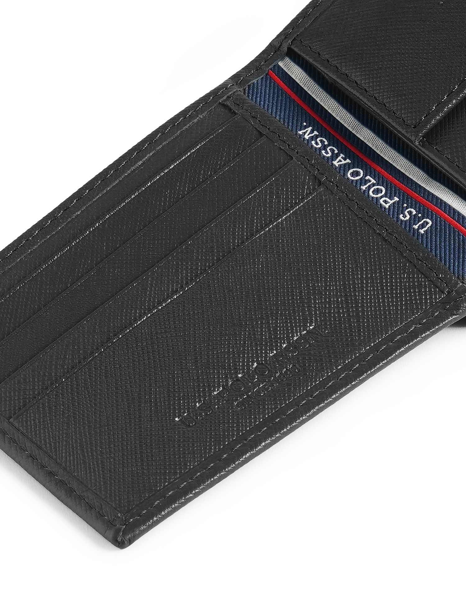 Bi-Fold Textured Wallet Black - U.S. POLO ASSN. | Large