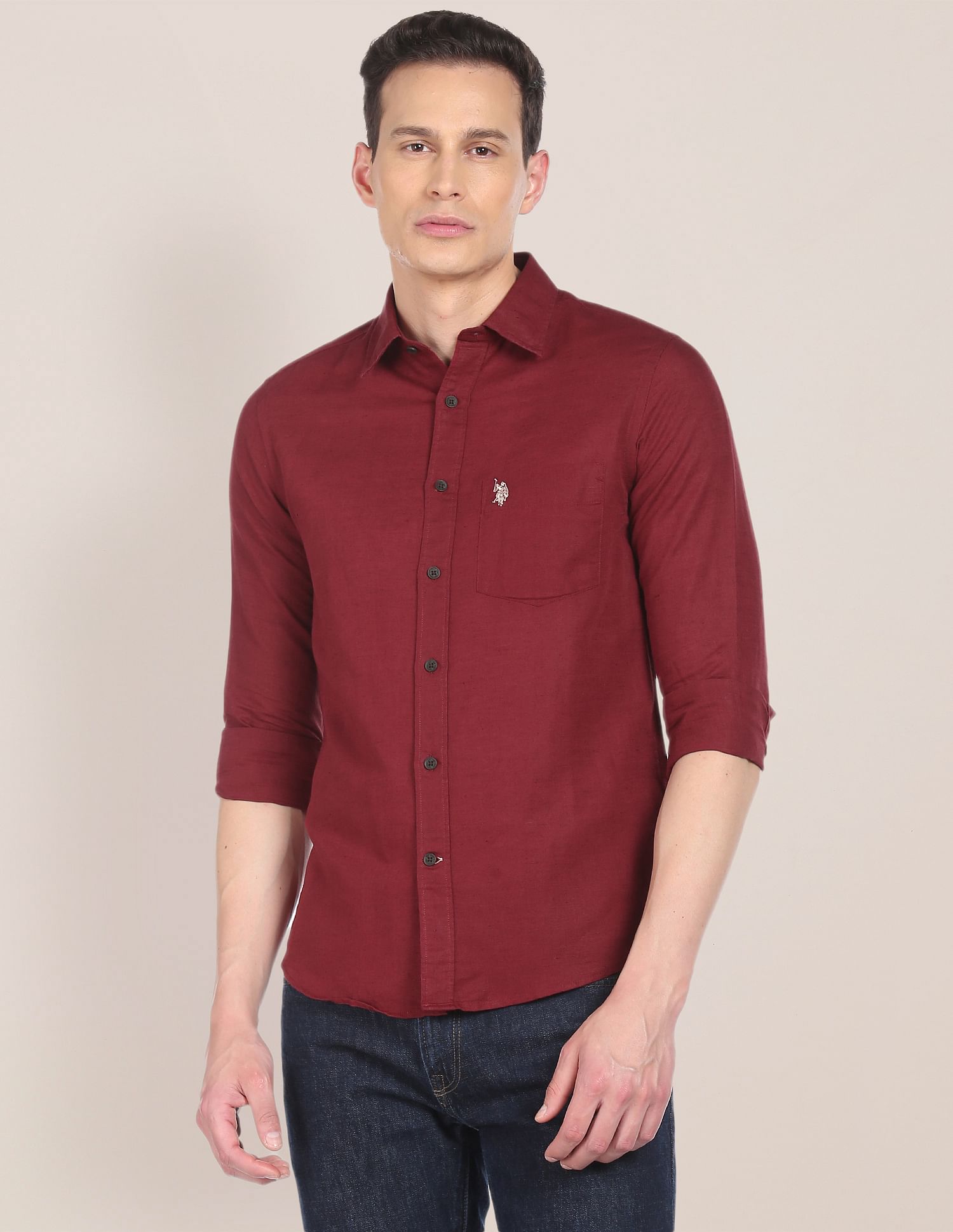 Spread Collar Juniors Short Sleeve Shirts Allen Solly Junior Boys