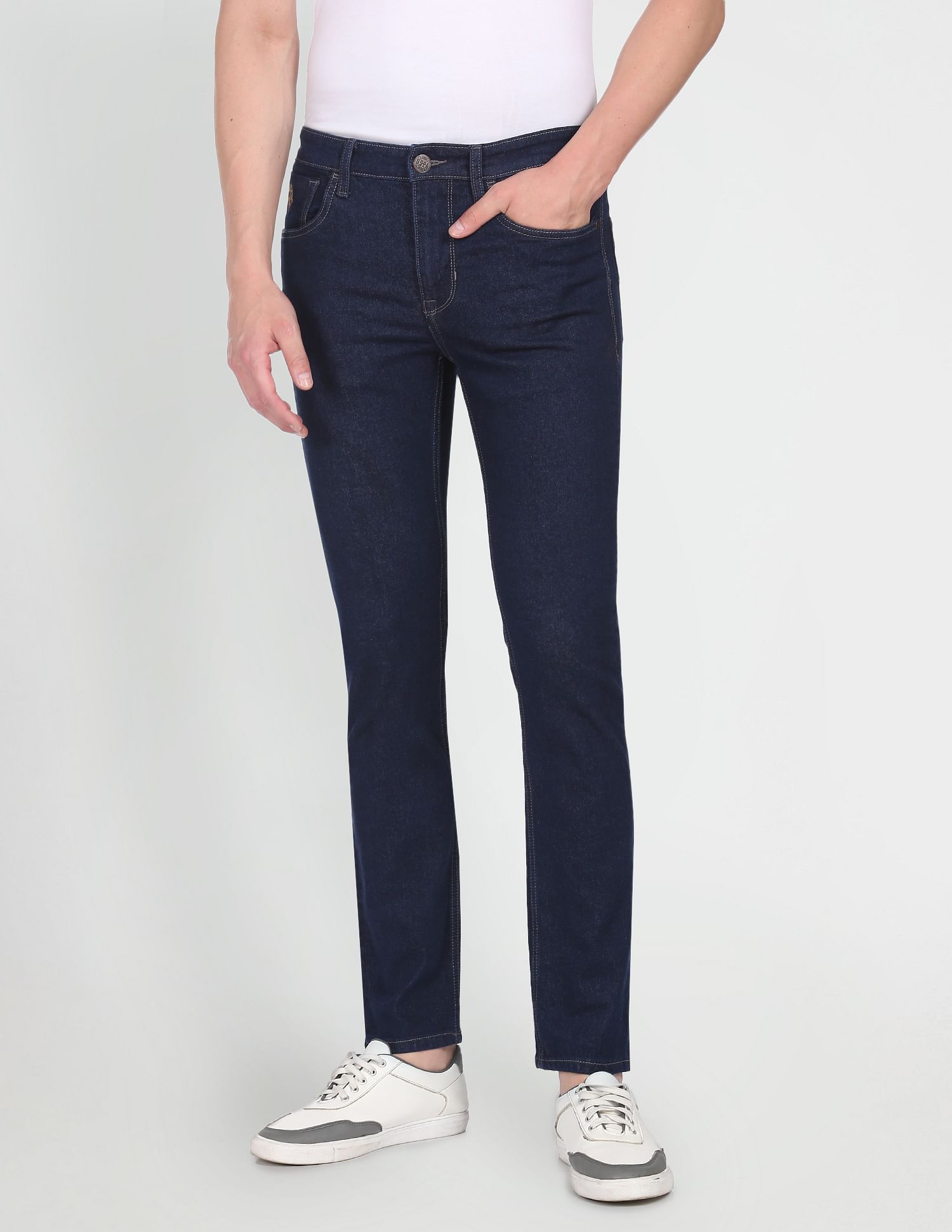 Mid Rise Regallo Skinny Fit Jeans Blue - U.S. Polo Assn. India | Large