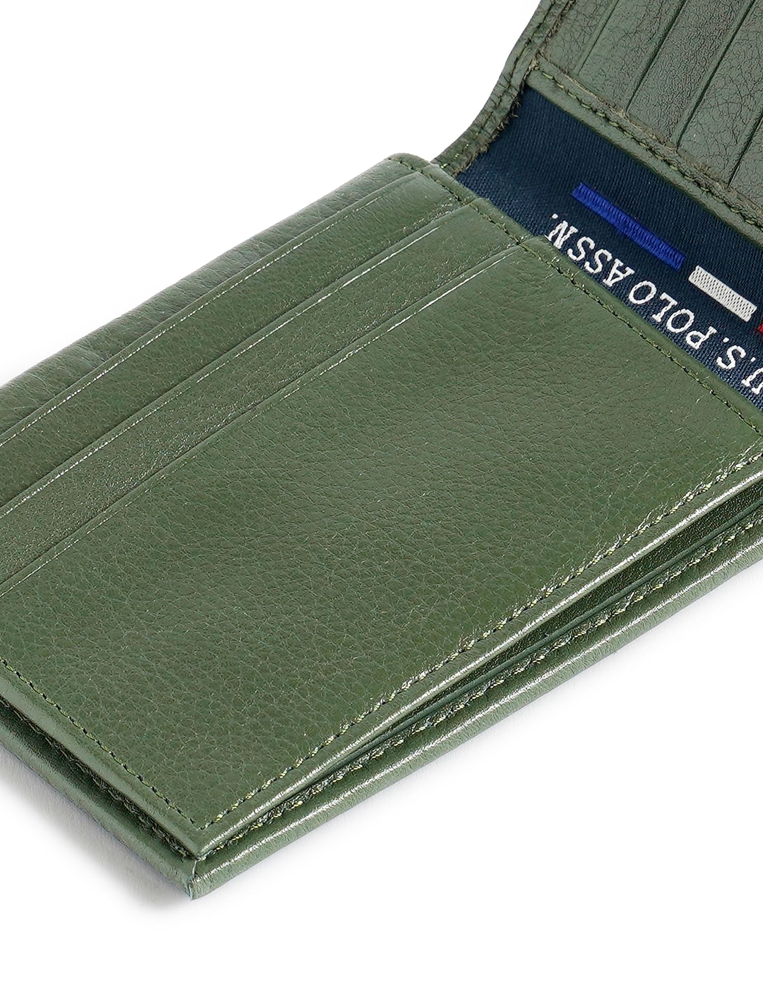 Bi-Fold Solid Wallet Olive - U.S. POLO ASSN. | Large