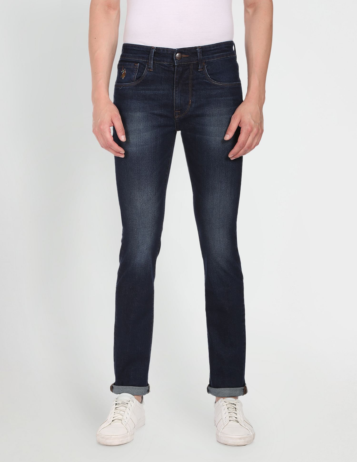 Mid Rise Regallo Skinny Fit Jeans Blue - U.S. Polo Assn. India | Large