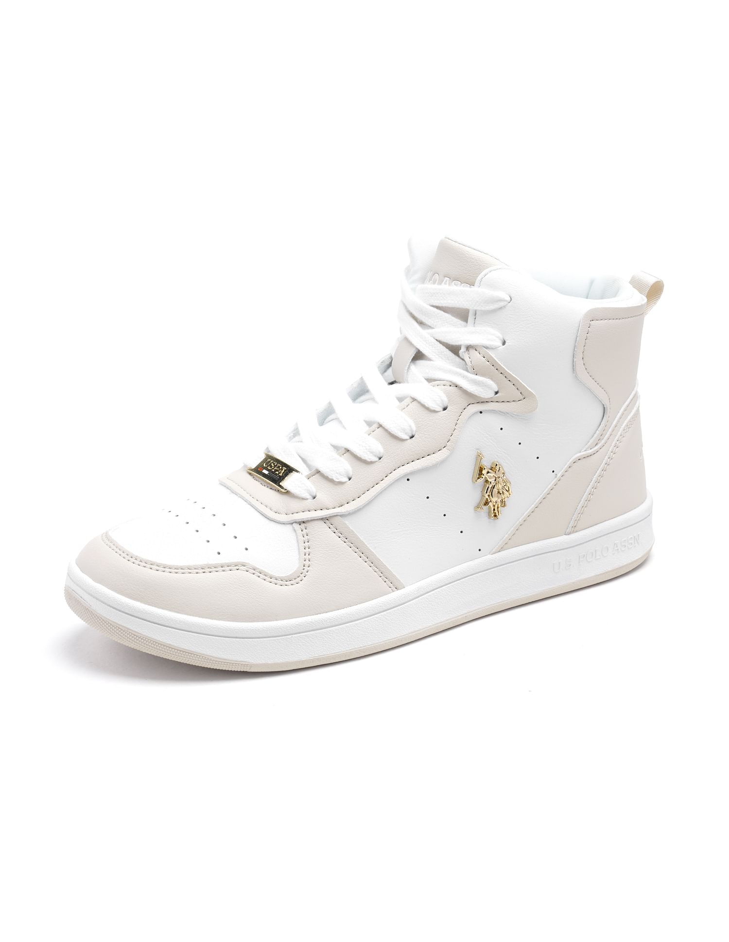 Round Toe Colour Block Rowan Sneakers Nude - U.S. POLO ASSN. | Large