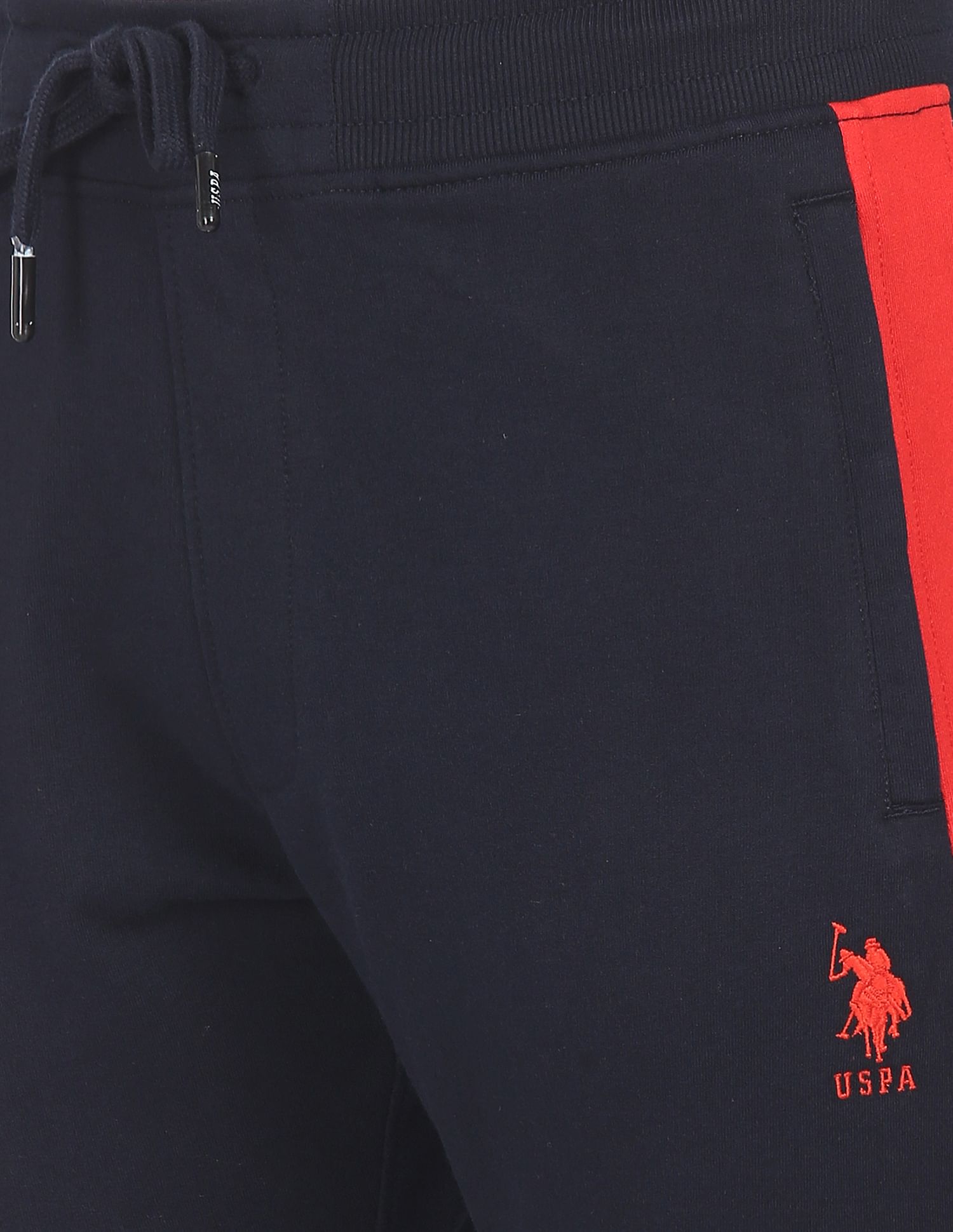 Mid Rise Solid Joggers Navy - U.S. Polo Assn. India | Large