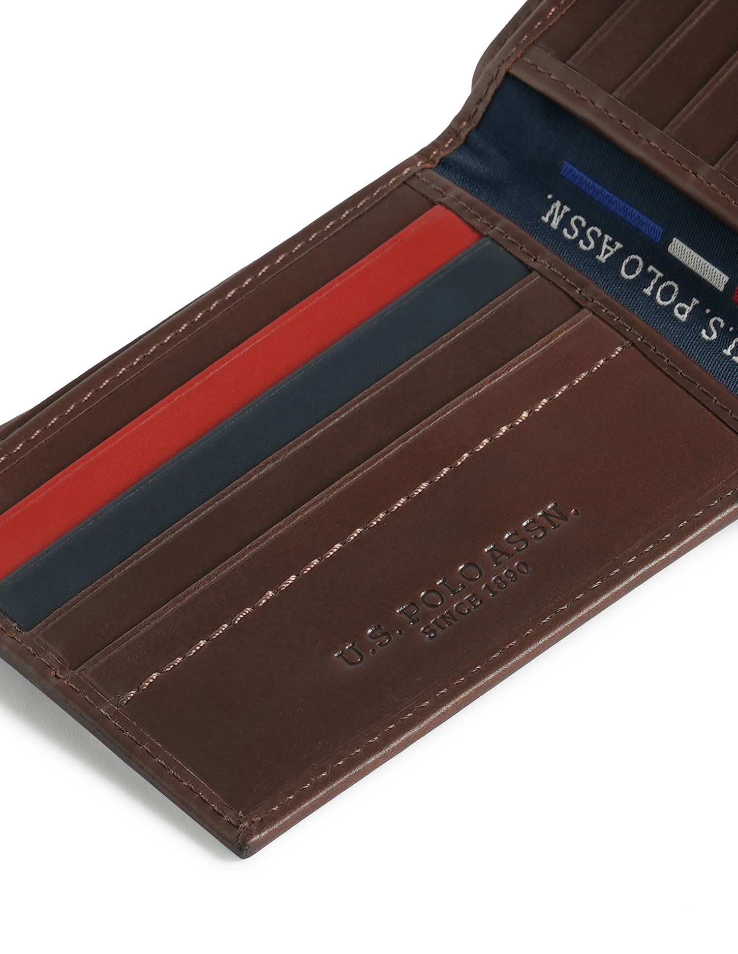 Bi-Fold Solid Wallet Dark Brown - U.S. POLO ASSN. | Large