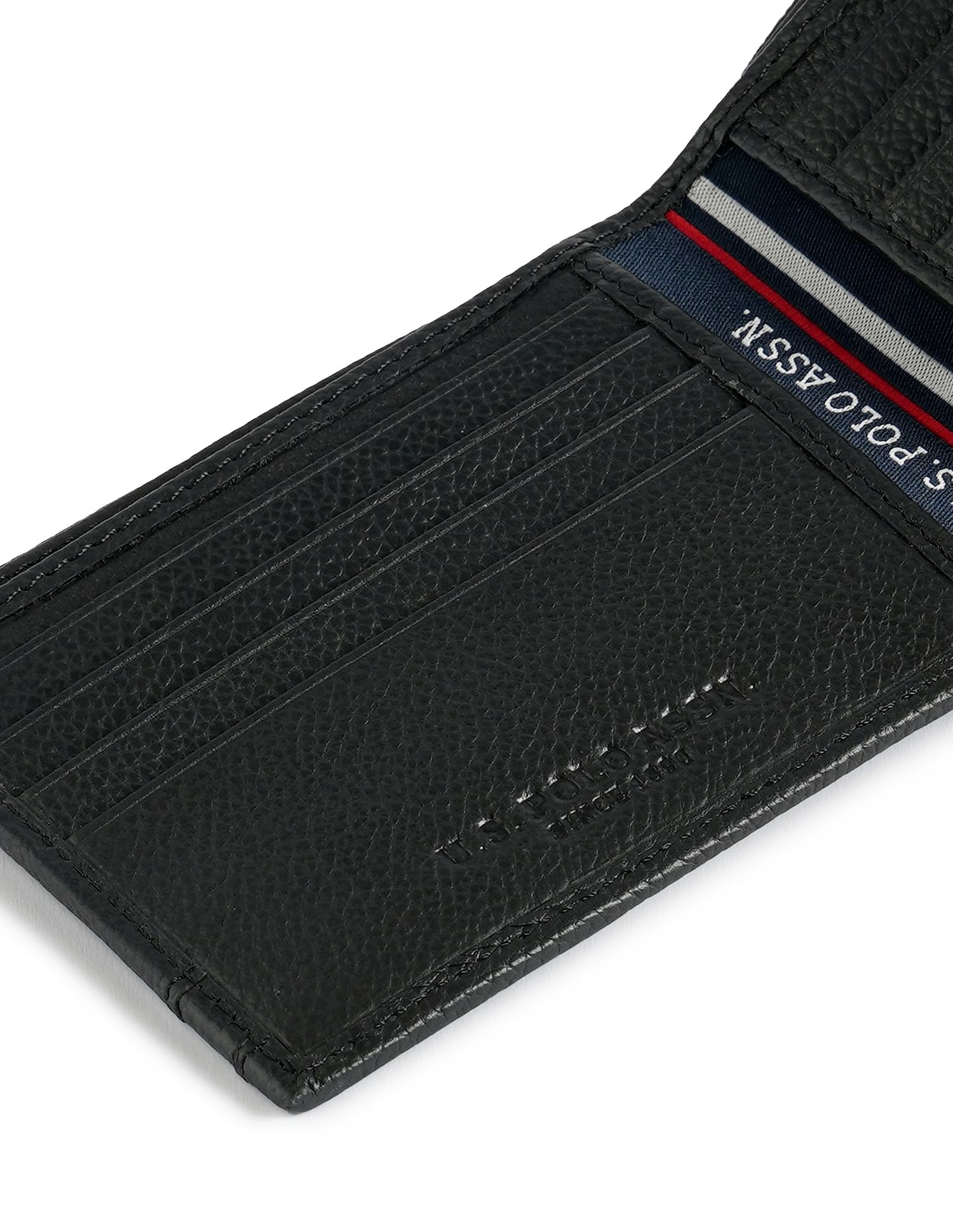 Bi-Fold Textured Wallet Black - U.S. POLO ASSN. | Large