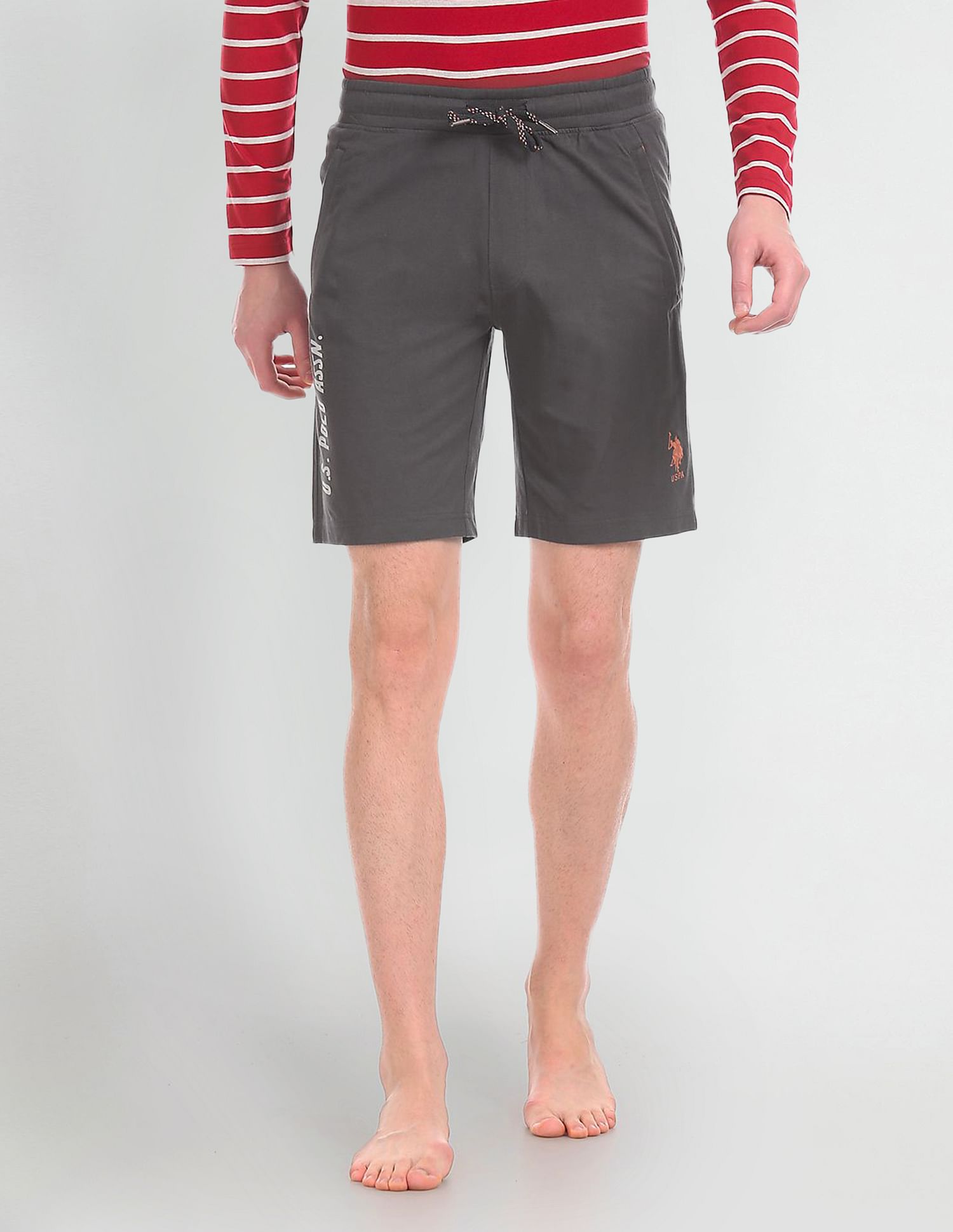 Comfort Fit Solid I677 Shorts - Pack Of 1 Dark Grey - U.S. POLO ASSN. | Large