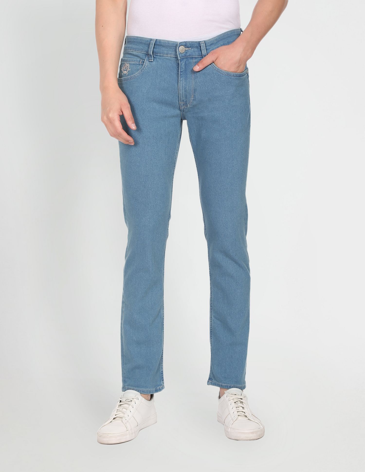 Brandon Slim Tapered Fit Rinsed Jeans Blue - U.S. POLO ASSN. | Large