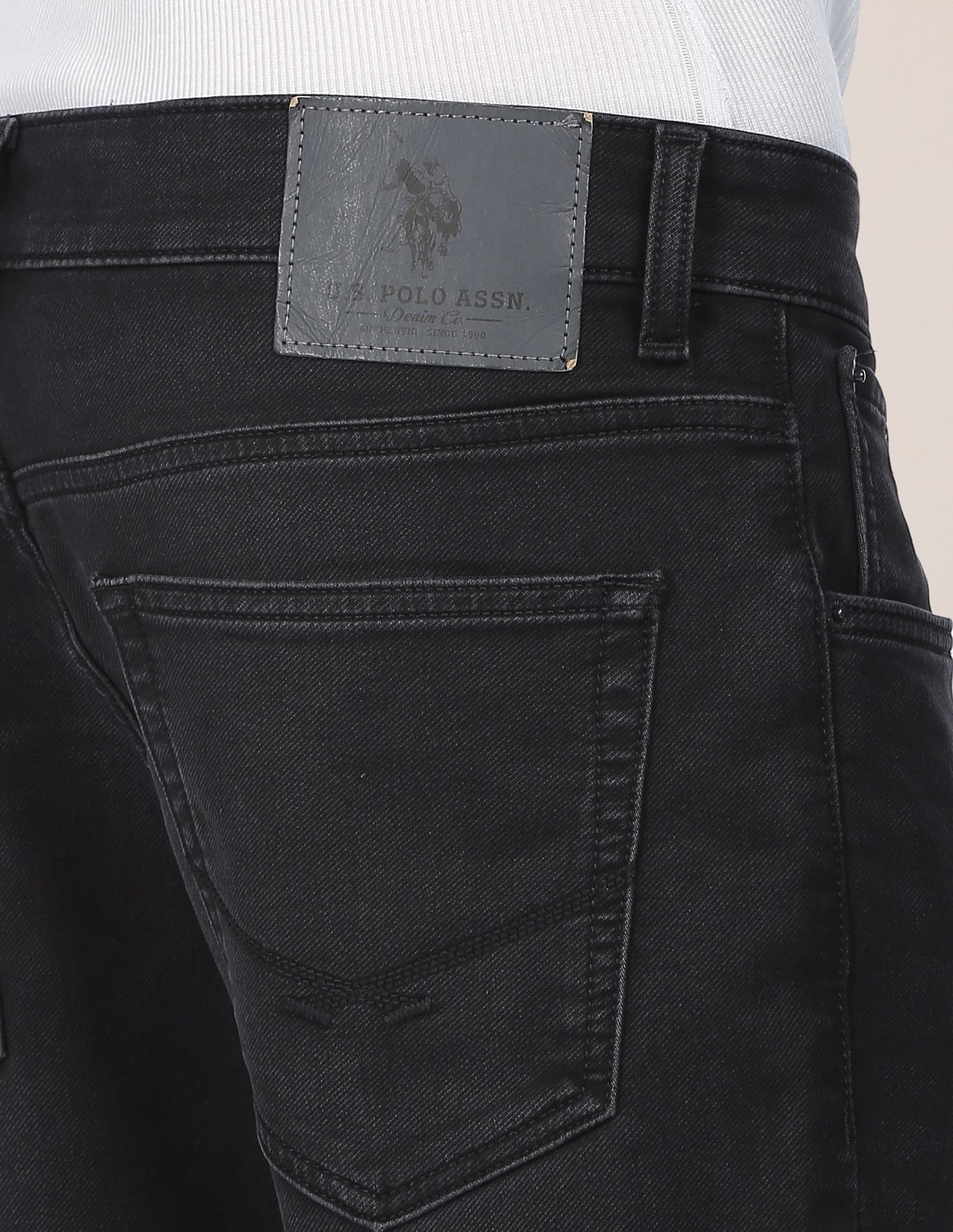 Henry Cropped Super Soft Jeans Black - U.S. Polo Assn. India | Large