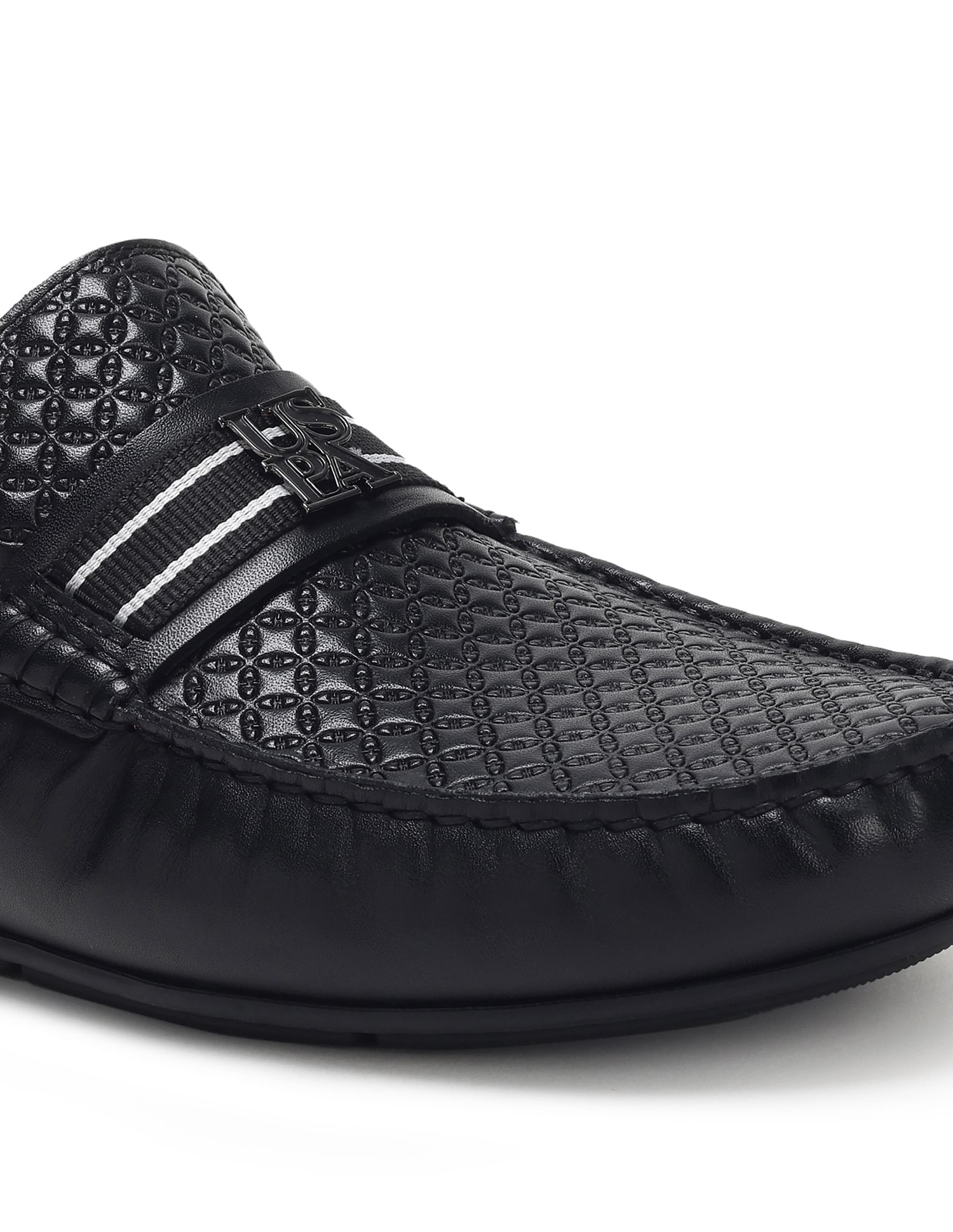 Men Logo Charles Slip On Shoes Black - U.S. Polo Assn. India | Large