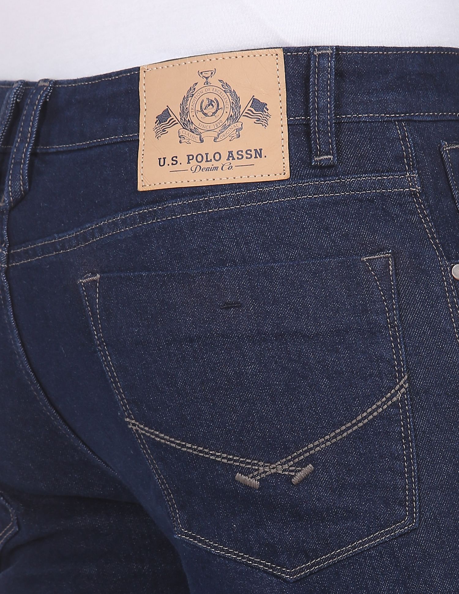 Mid Rise Regallo Skinny Fit Jeans Blue - U.S. Polo Assn. India | Large