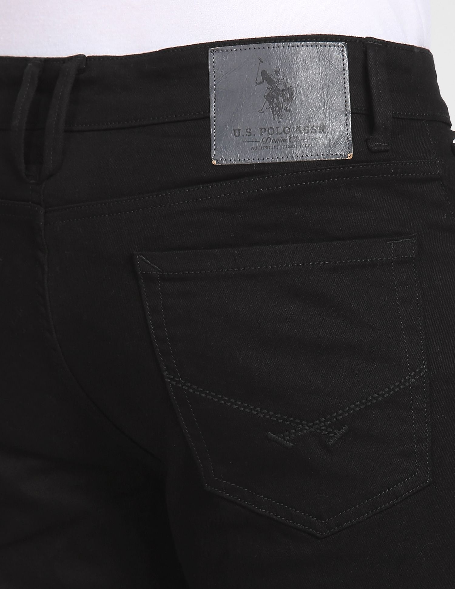 Brandon Slim Tapered Authentic Jeans Black - U.S. POLO ASSN. | Large