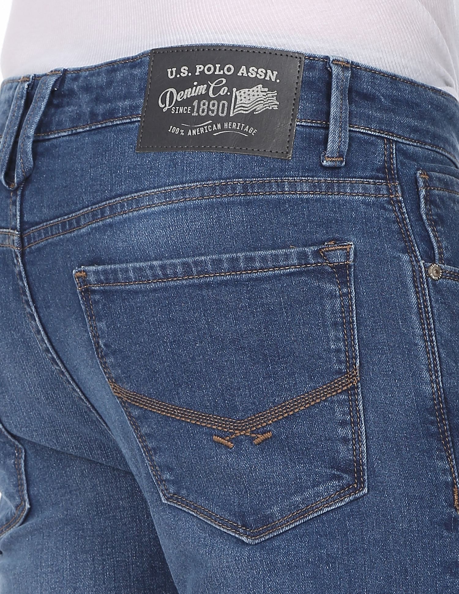 Mid Rise Regallo Skinny Fit Jeans Blue - U.S. POLO ASSN. | Large