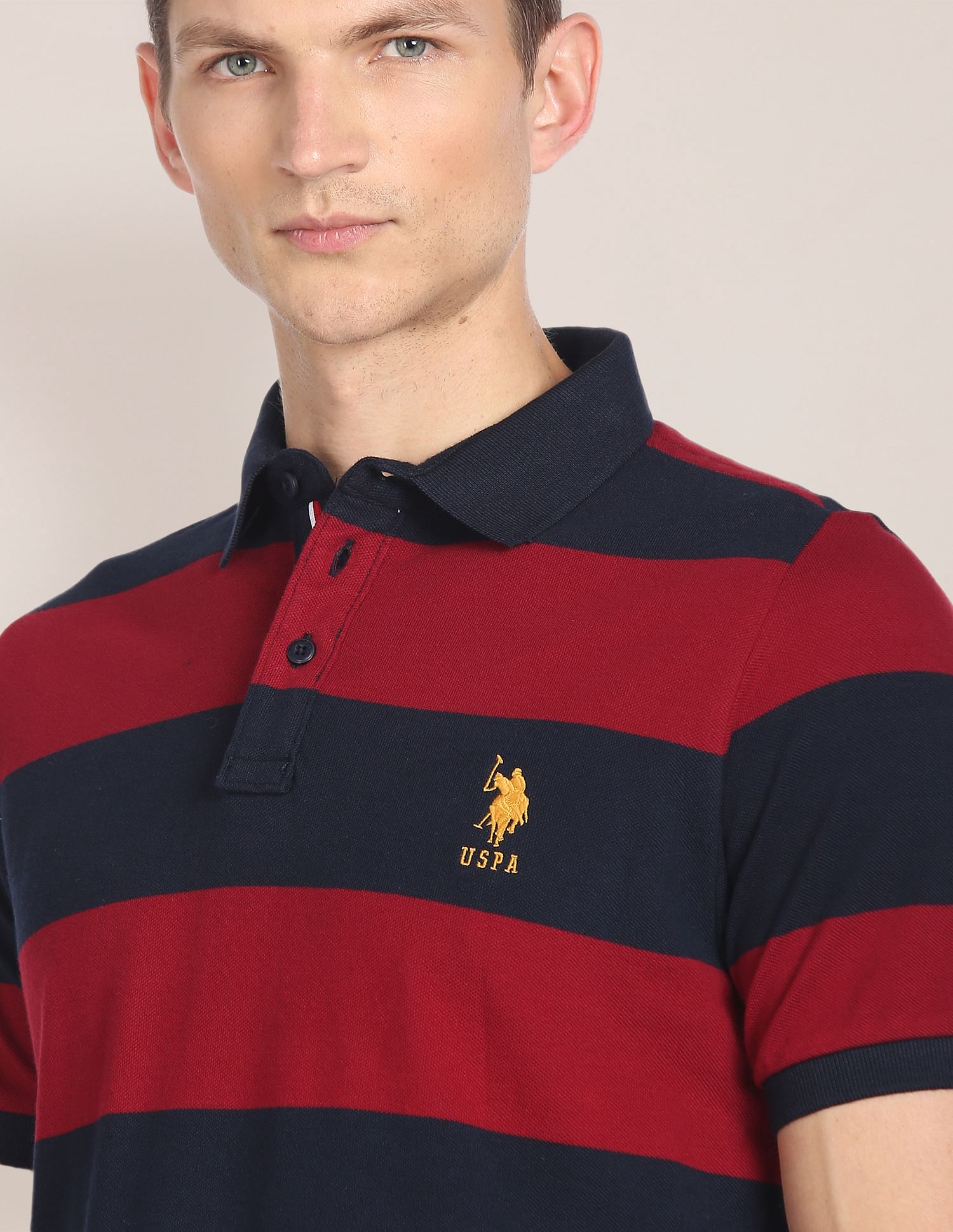 Solid Mascot Polo Shirt Maroon - U.S. Polo Assn. India | Large