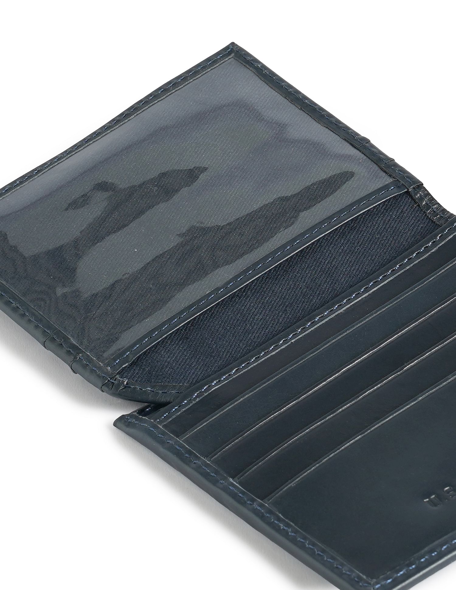 Bi-Fold Solid Wallet Navy - U.S. POLO ASSN. | Large