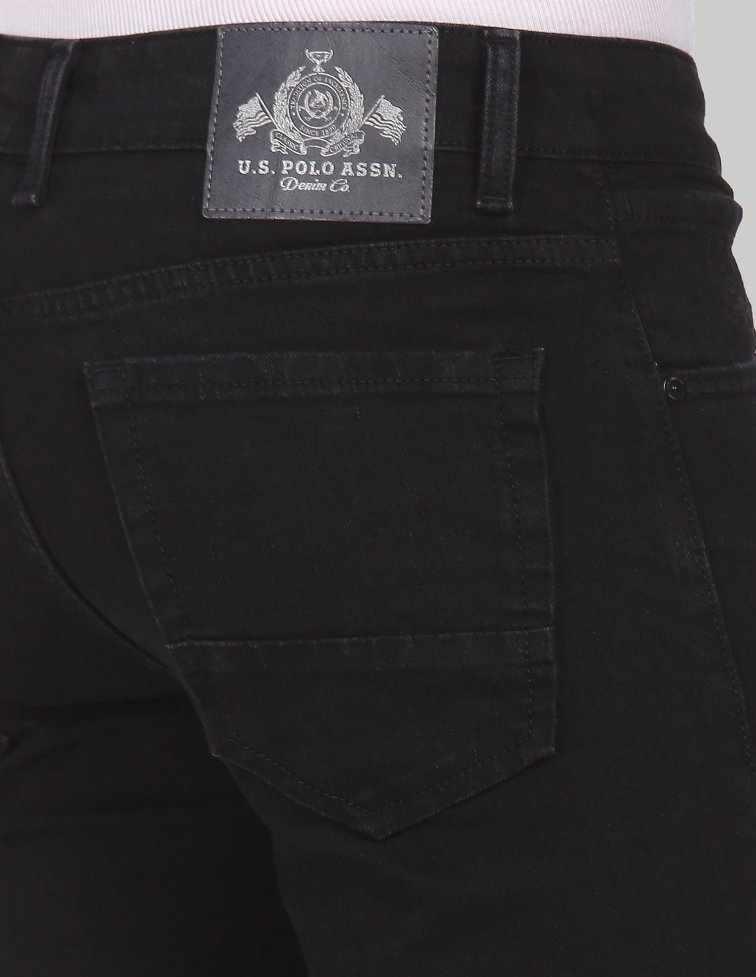 Mid Rise Regallo Skinny Fit Jeans Black - U.S. POLO ASSN. | Large