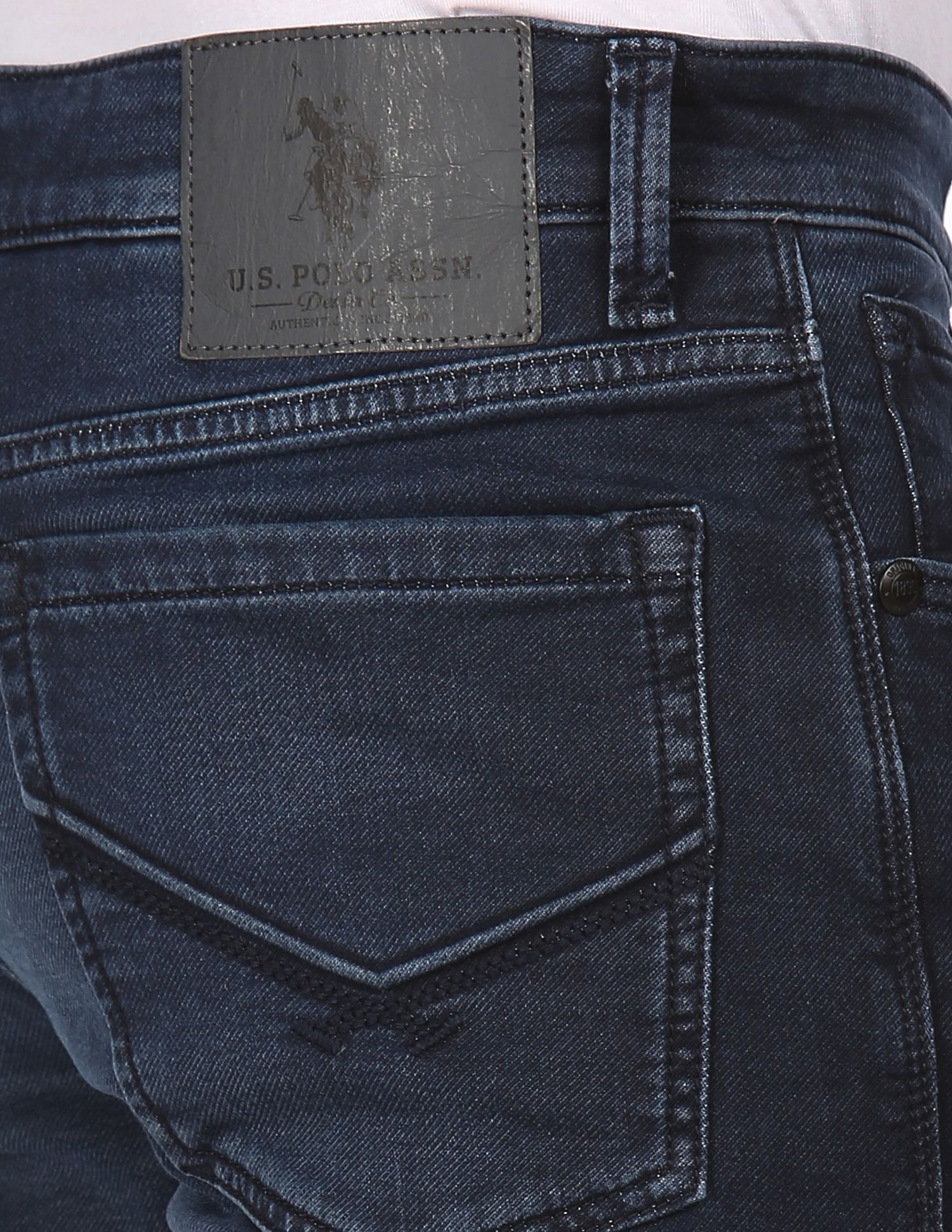 Regallo Skinny Fit Wash Jeans Dark Blue - U.S. POLO ASSN. | Large