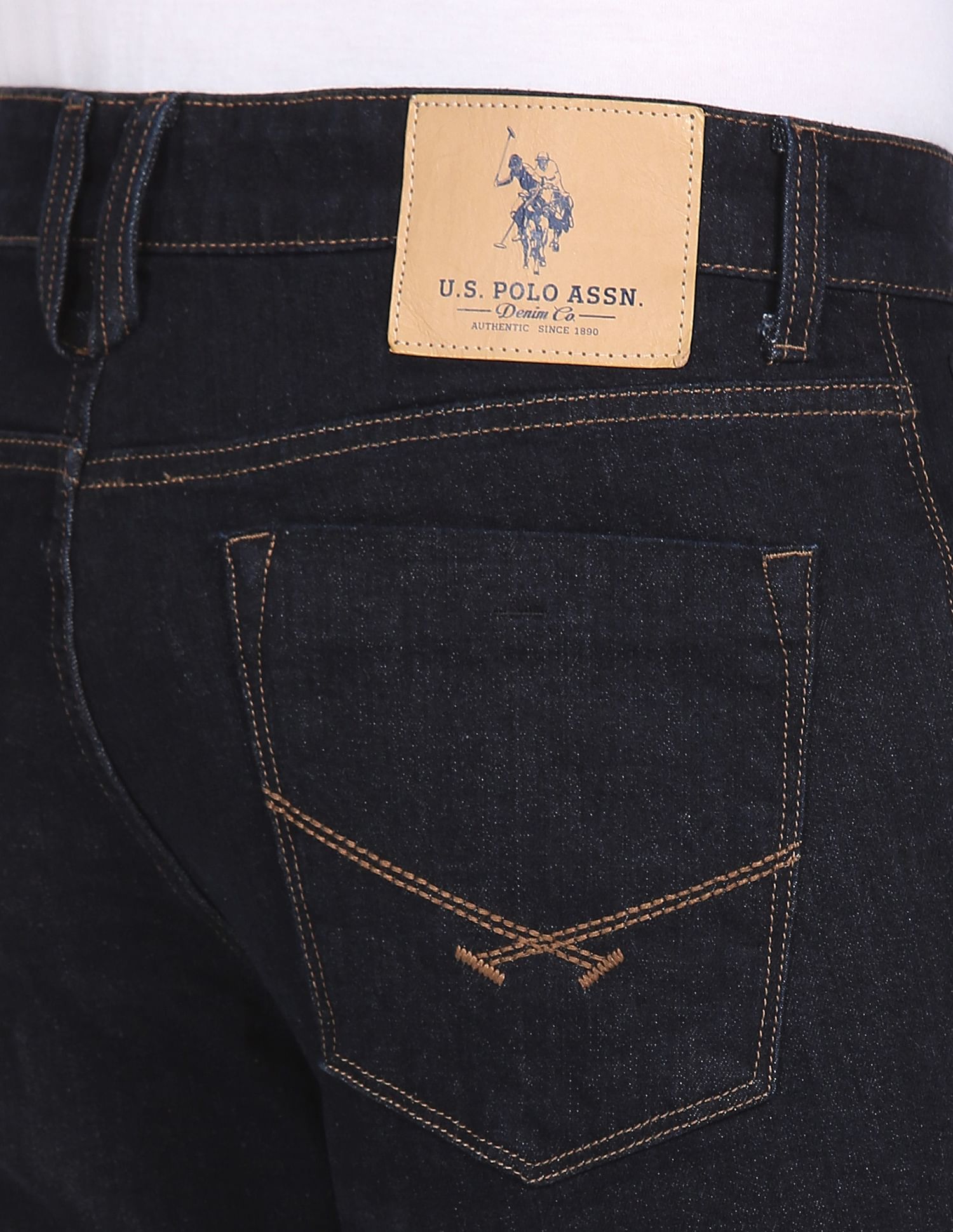 Slim Fit Rinsed Jeans Blue - U.S. POLO ASSN. | Large