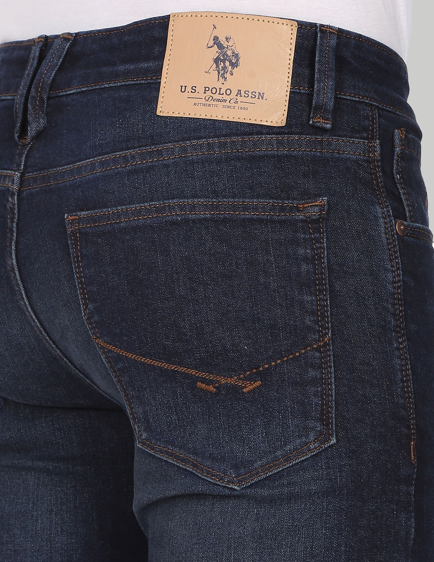 Mid Rise Regallo Skinny Fit Jeans Blue - U.S. Polo Assn. India | Large